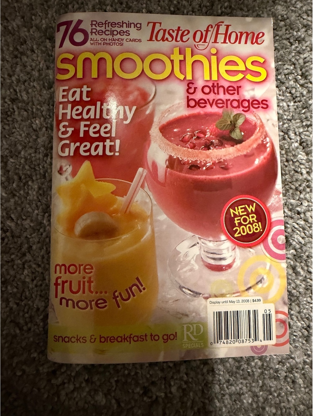 Taste of Home Smoothies & Other Beverages Cookbook Magazine 2008